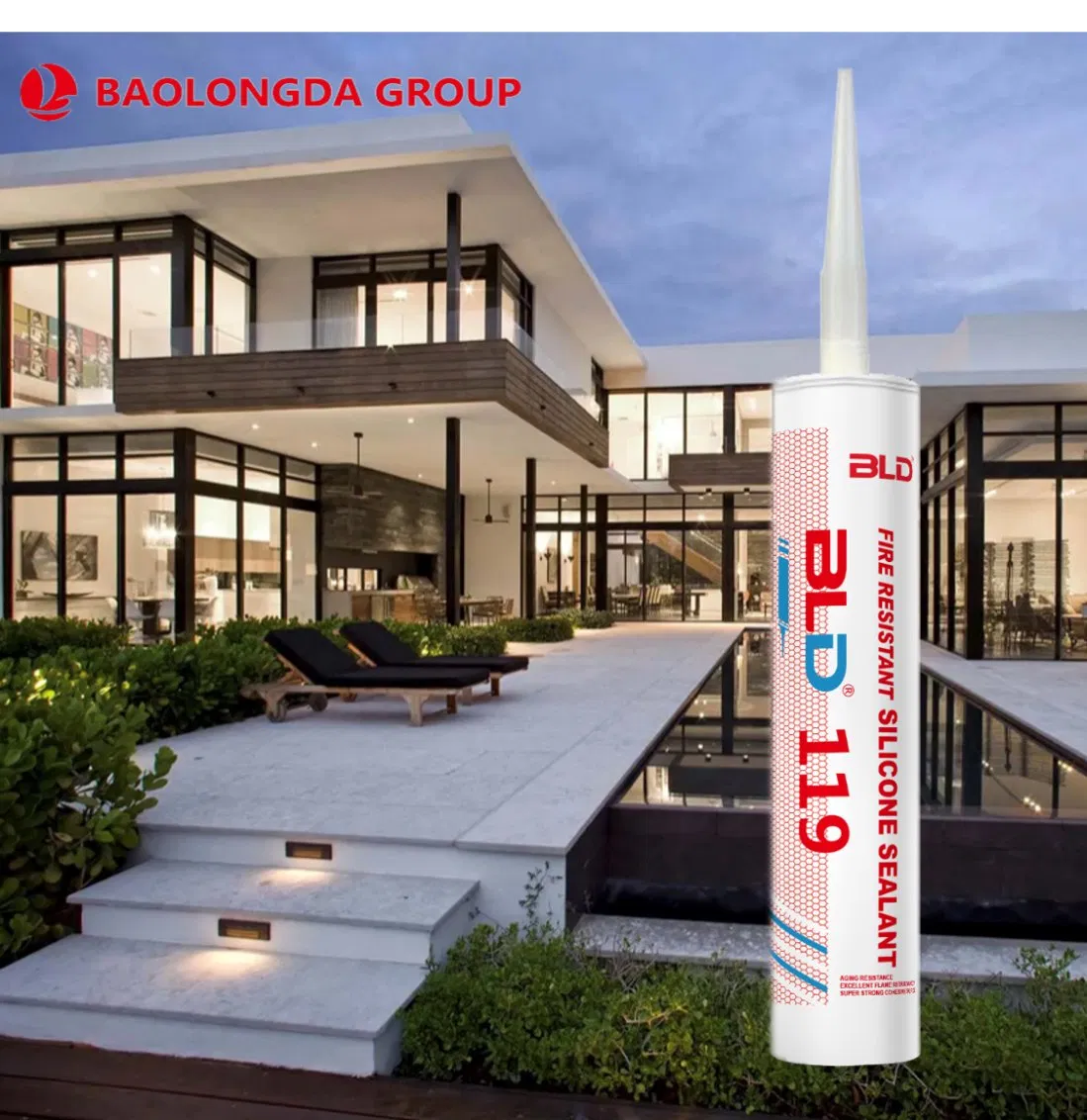 Bld-119 Silicone Fire Resistent Sealant Fireproof Silicone Sealant for Glass