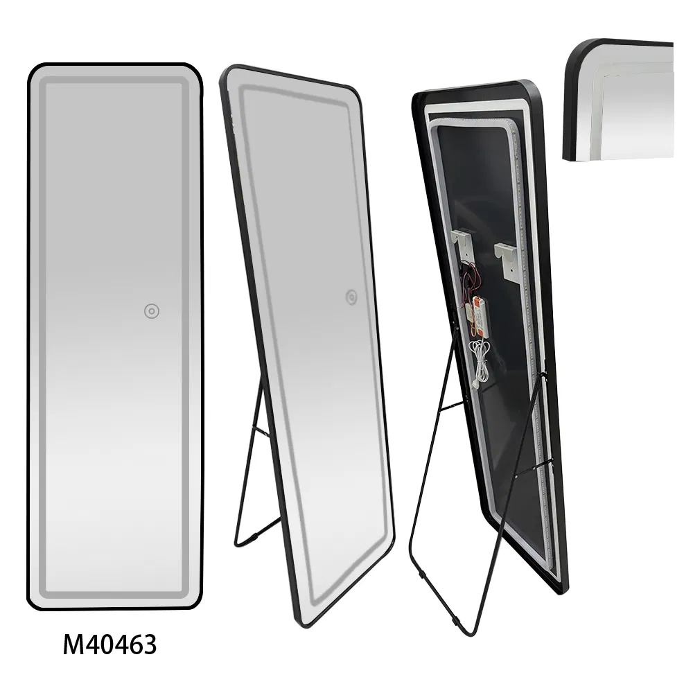 Metal LED Mirror with Standing for Home Decoration
