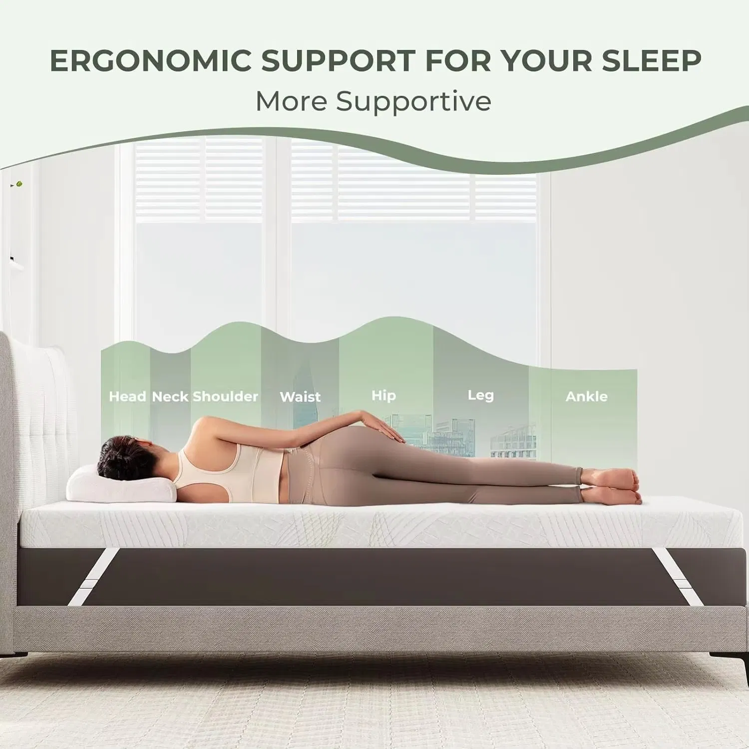 4 Inch Firm Mattress Topper Extra Firm Memory Foam Cooling