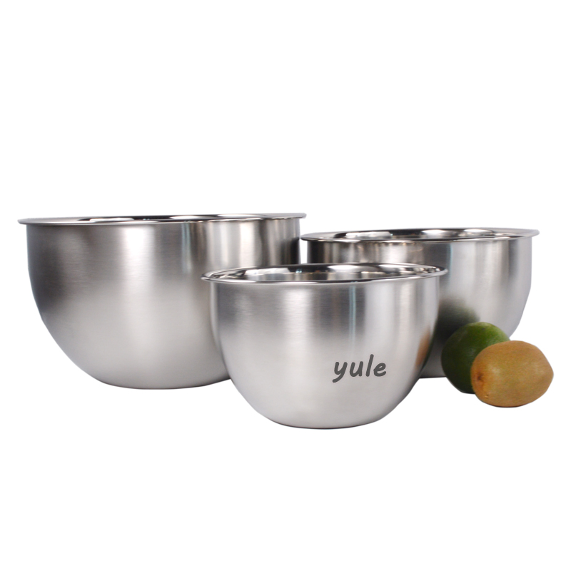 Nature Color Food Grade Material Stainless Steel Mixing Bowl
