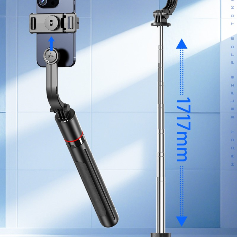 Compact Floor Tripod with Bluetooth for Mobile Phones