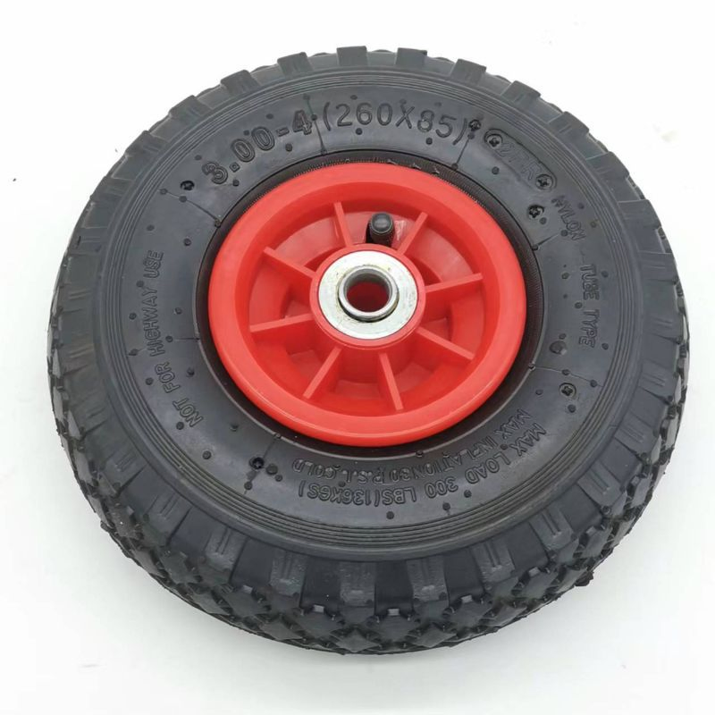 260X85 3.00-4 Air Filled Pneumatic Wheel Tyres Diamond Thread for Hand Trolley
