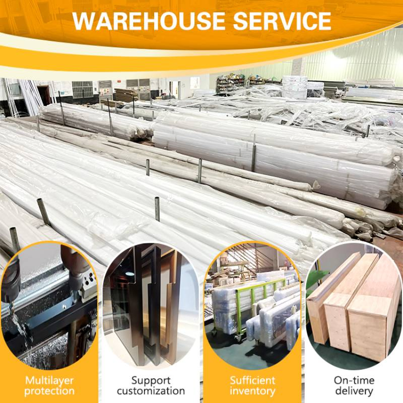 Easy Installed Aluminum Extrusion Frame Handle Wardrobe Glass Sliding Door Aluminium Profile