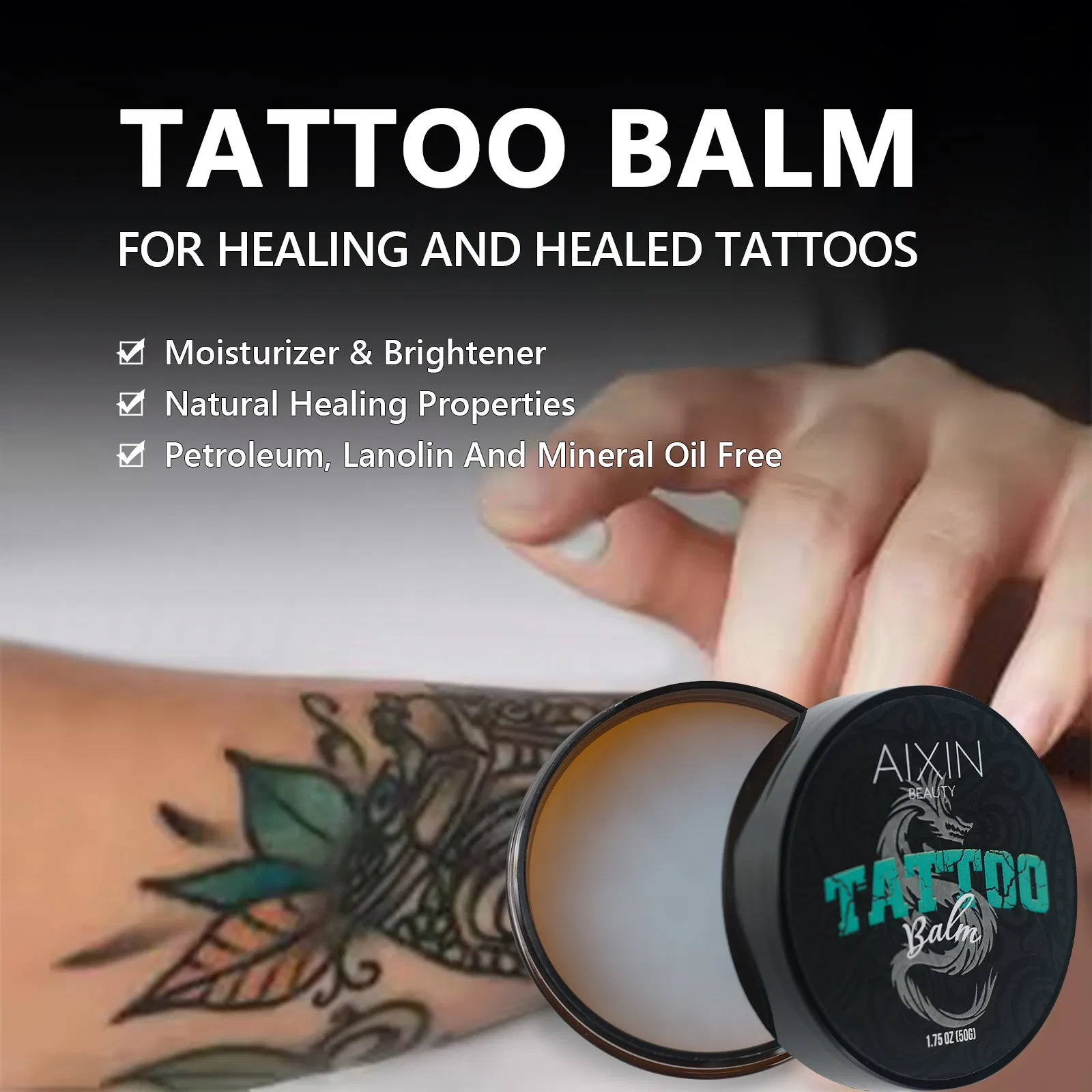 Beauty Cosmetics Skin Care Moisturizing Tattoo Aftercare Balm Helps Accelerate Healing