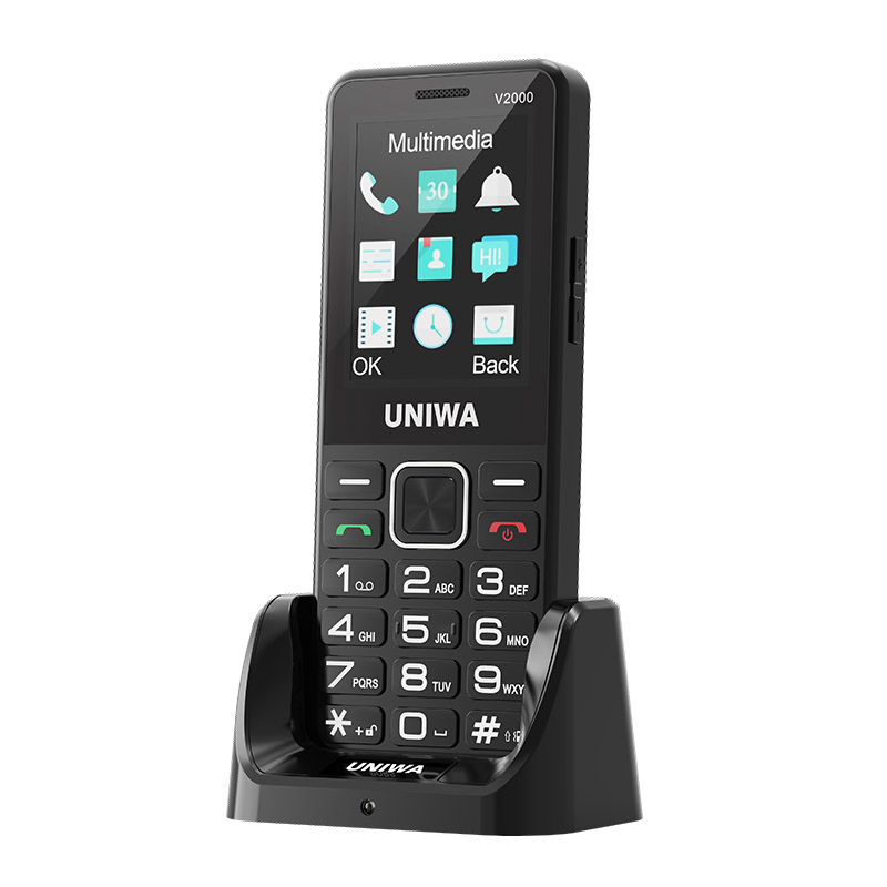 Кнопочный телефон Uniwa V2000 для пожилых с SOS-кнопкой