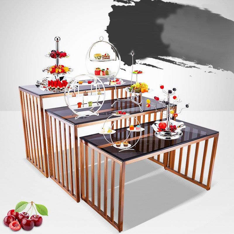 Dining Room Furniture Restaurant Buffet Equipment Cake Decoration Exhibition Display Food Stand
