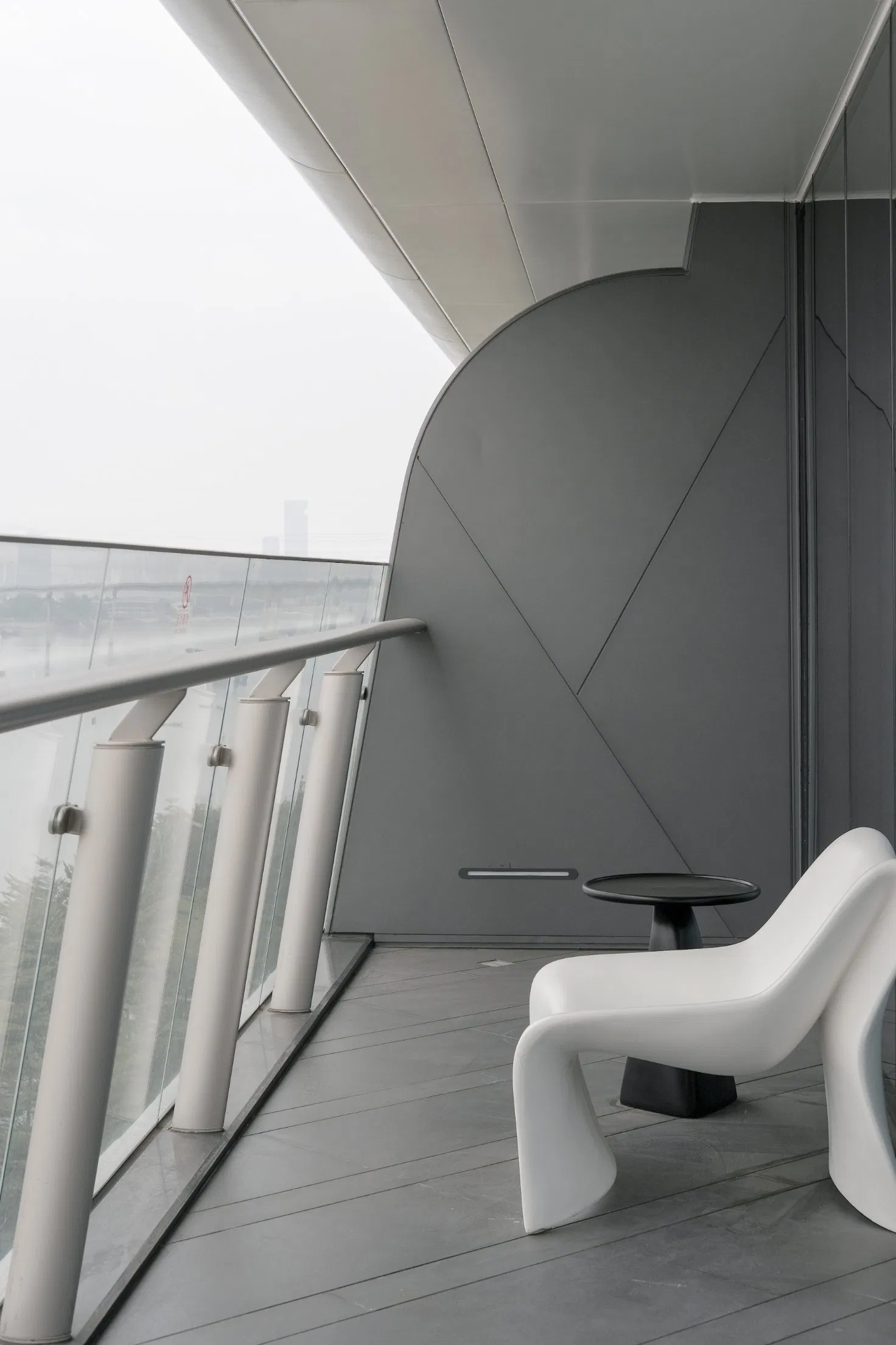 Foshan Modern House Balcony Balustrade Aluminum Glass Stair Handrail Railing