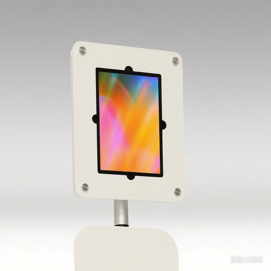 High Quality Floor-Standing Tablet Bracket with Italian Design Matching Booth Promotion Table