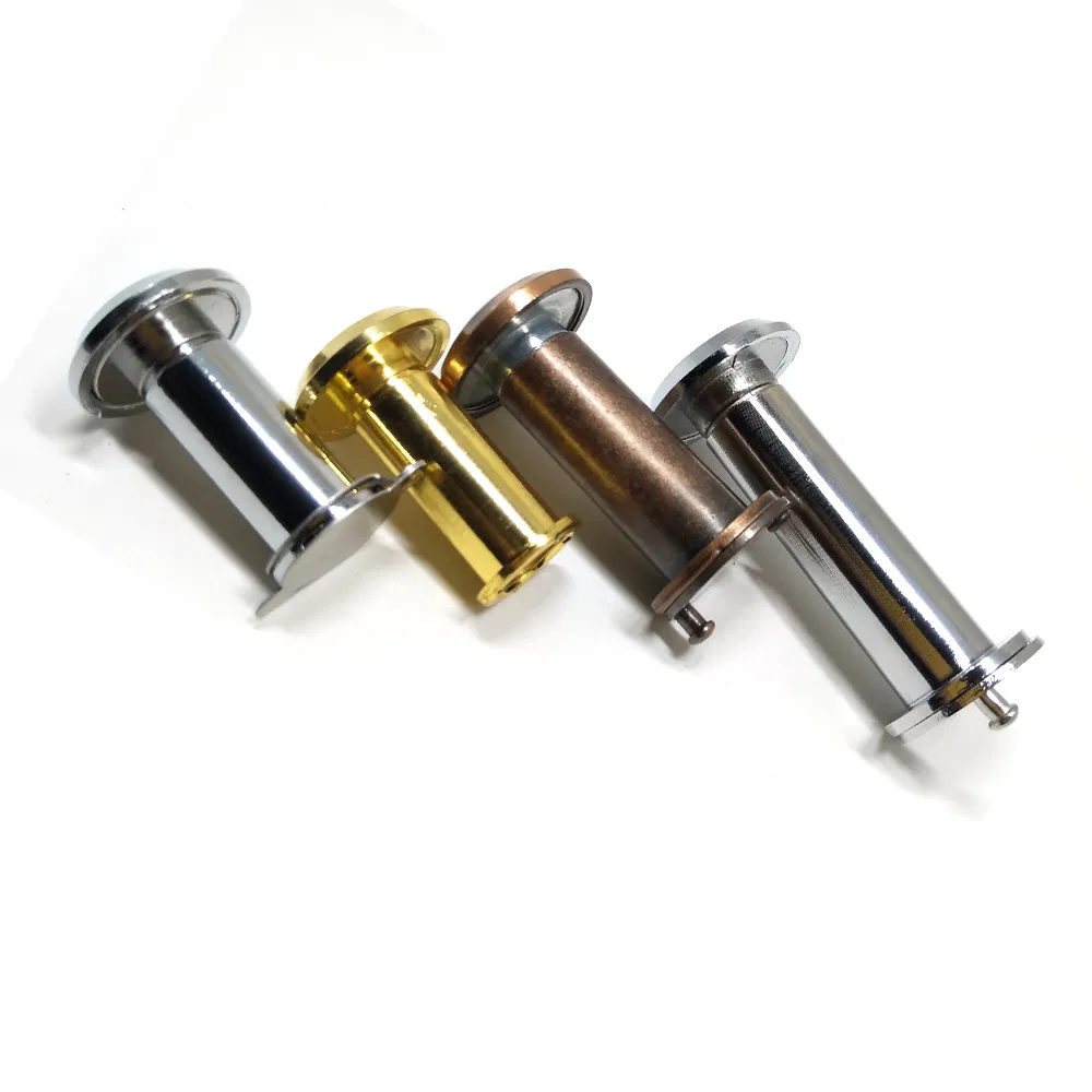 160 Degree 12mm Hole Brass Door Peephole Viewer with Plastic/Glass Lens