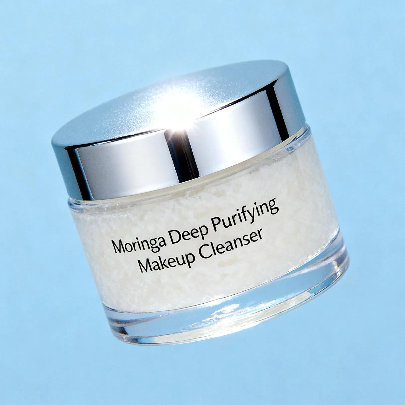 Gentle Tear-pH Balanced and Soothing Face Cleanser with Moringa Oil and Bisabolol for Eye Area Safe Makeup Removal