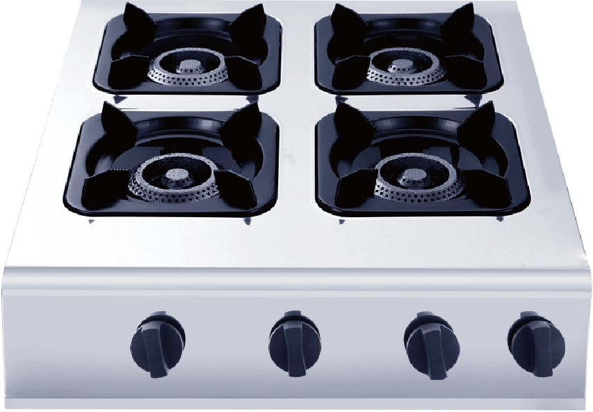 Premium Stainless Steel 4 Burner Gas Stove for Efficient Cooking