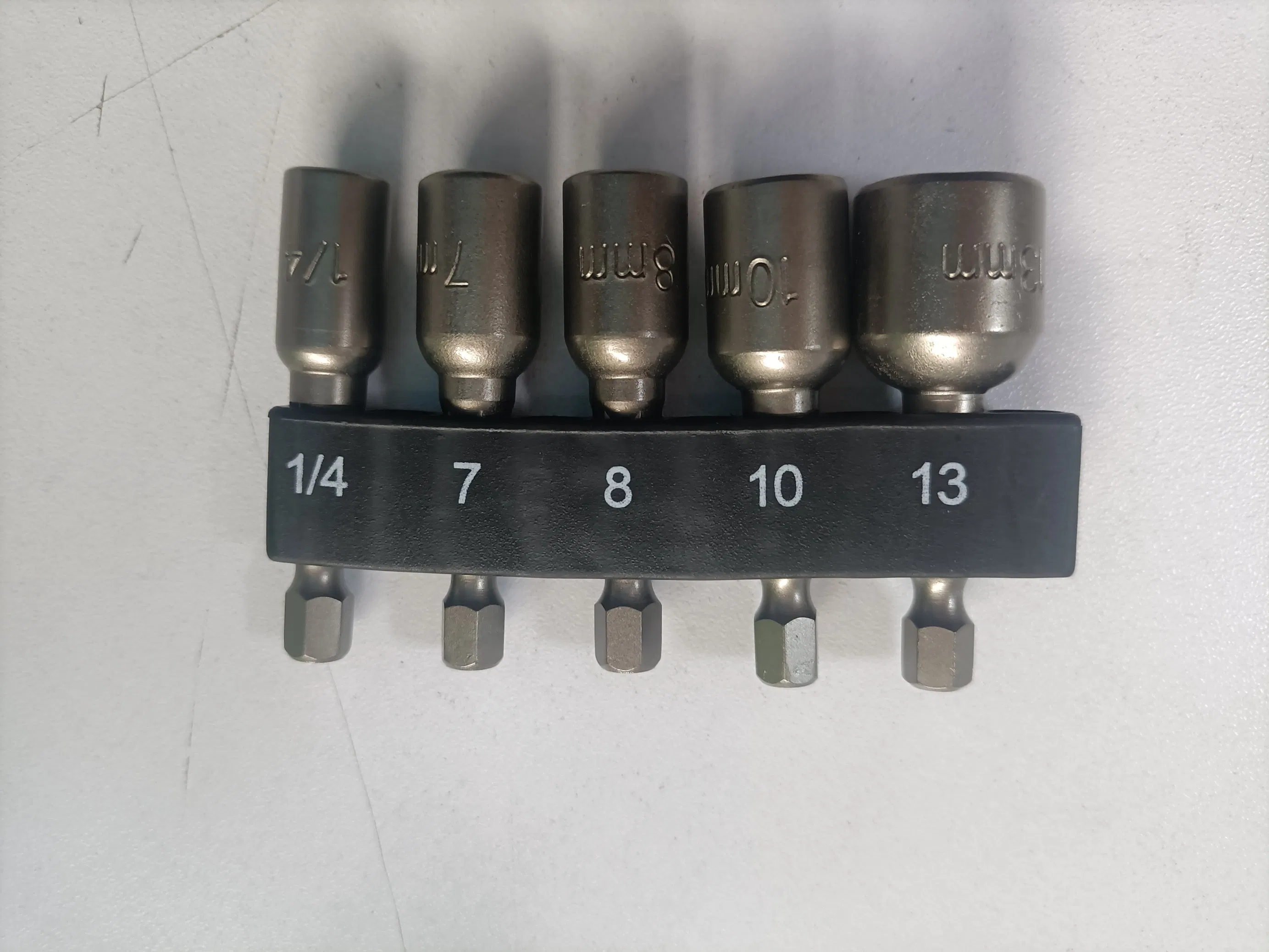 Magnetic Nut Setter Driver Drill Bit Set, 6mm to 13mm, Hex Shank