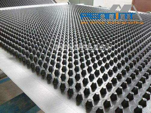 Colored HDPE Dimple Drainage Boards / Waterproof Plastic Sheets