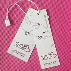 Clothing Custom Labels Double Side Printing Coated Glossy Label Tag Material