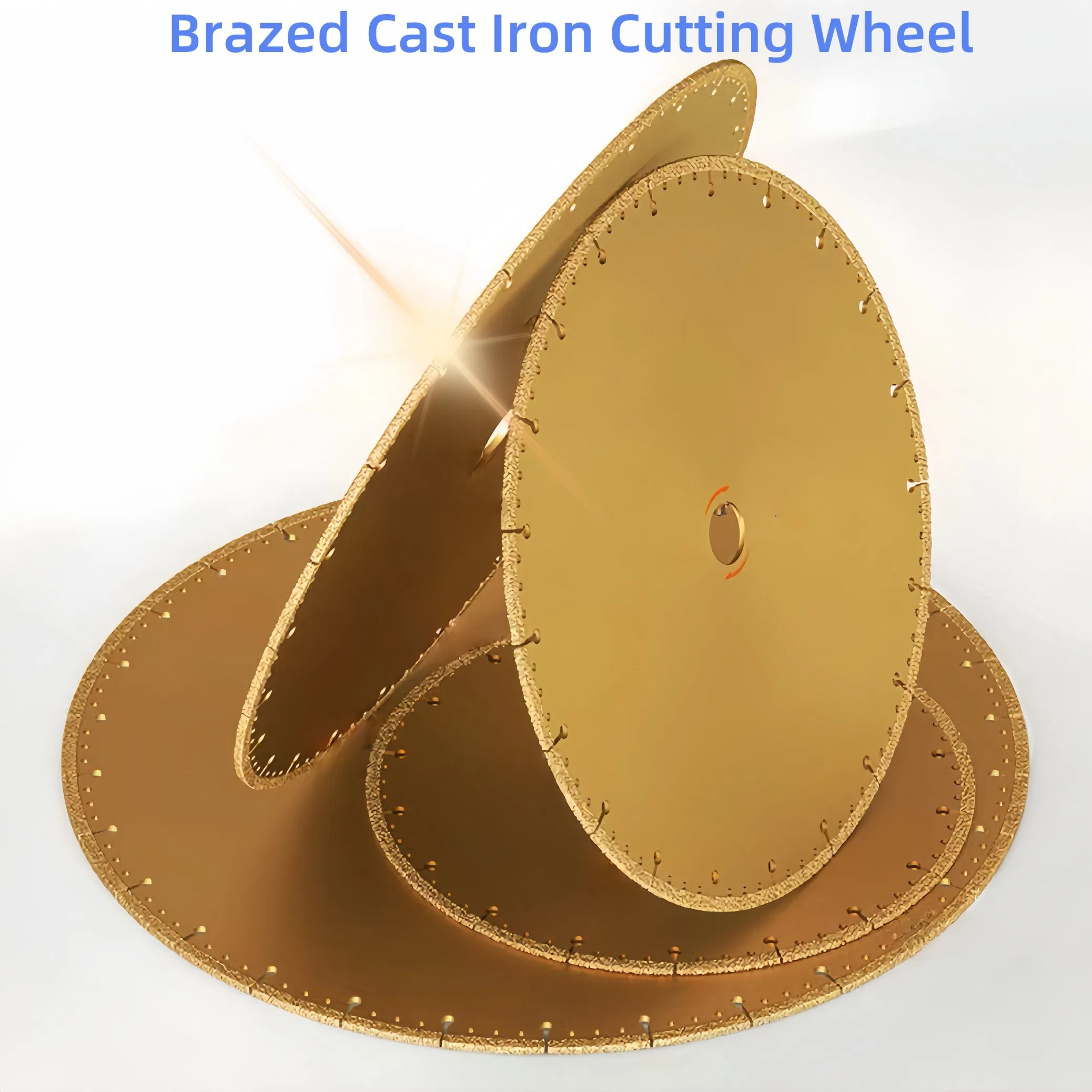 Brazed Diamond Cutting Blade for Marble, Stainless Steel Cast Iron (Dry Use)