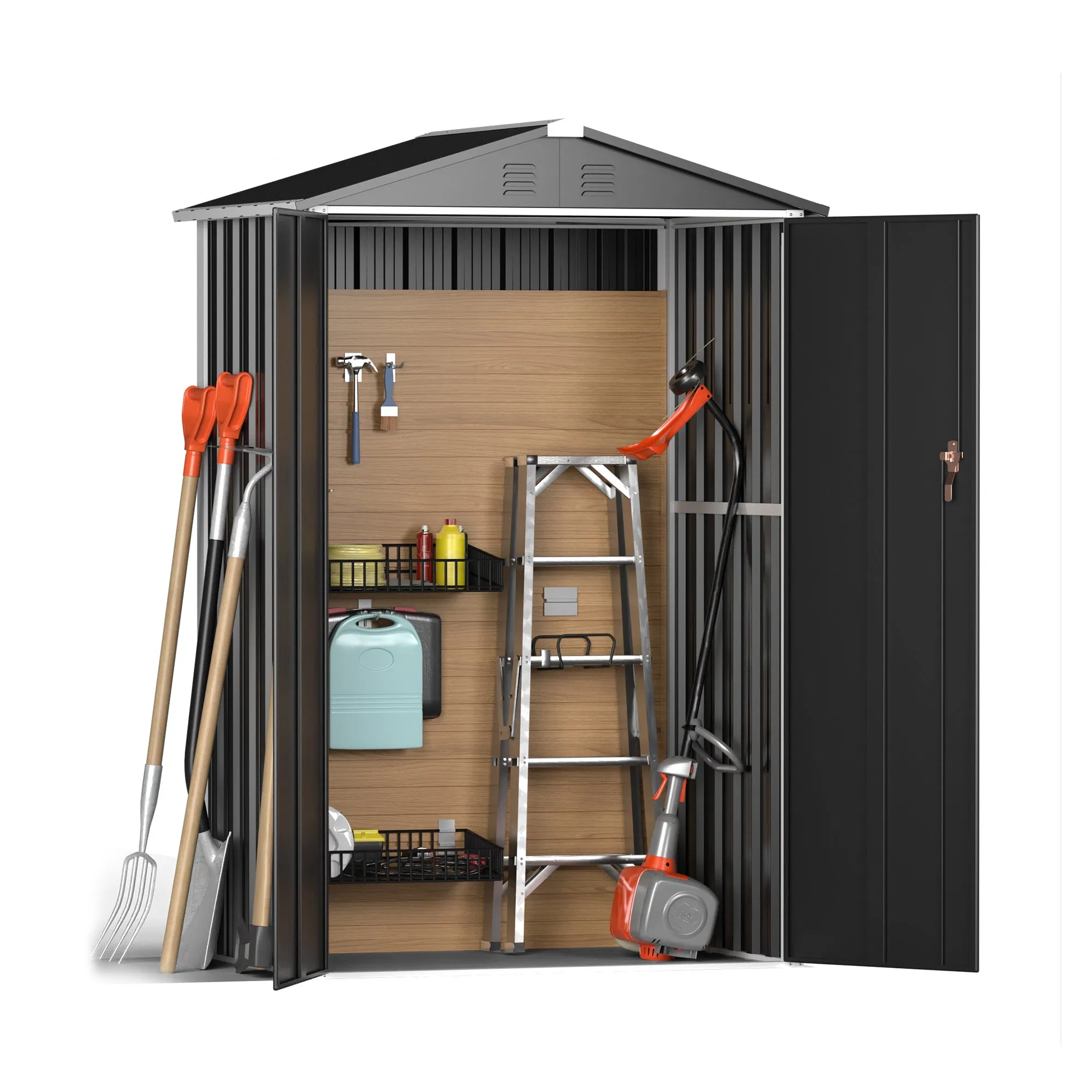 Outdoor Back Yard Small Tool Utility Shed Garden Storage Shed House