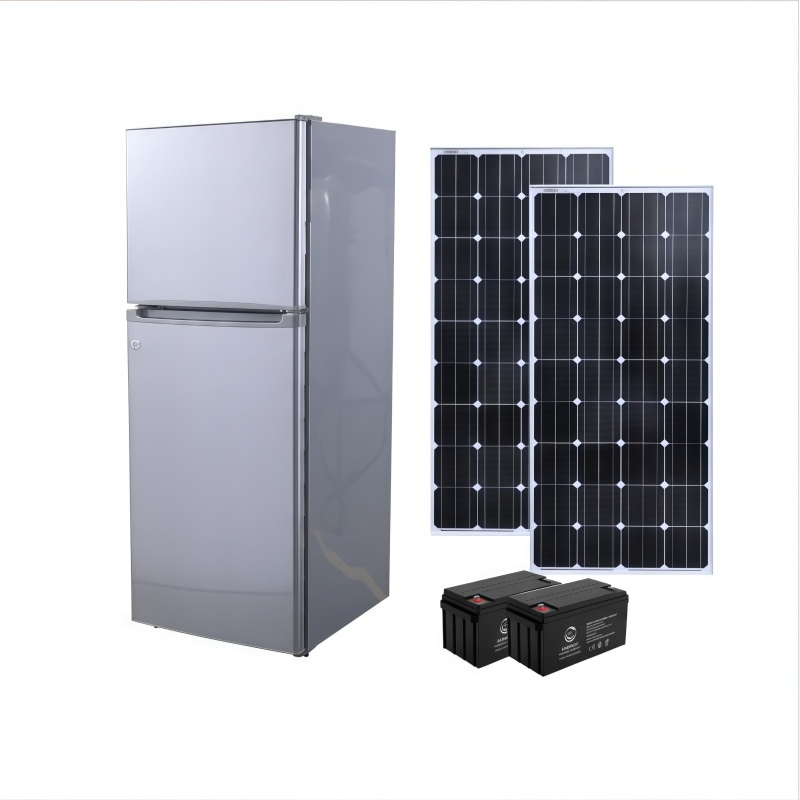 12/24V 138L 180L 215L 250L 270L Home Application Top Freezer Double Door Solar Powered Fridge