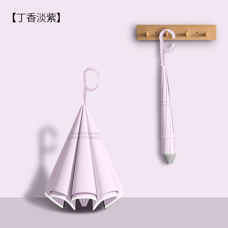 Немецкая реверсивная зонт-трость с длинной ручкой для рекламы