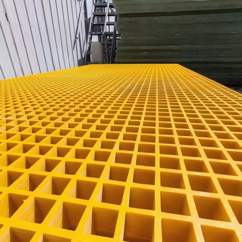 OEM/ODM Fiberglass/FRP Molded Grating Glass Fiber Grating with High Strength Corrosion Resistant Fiberglass Reinforced Plastic Grate