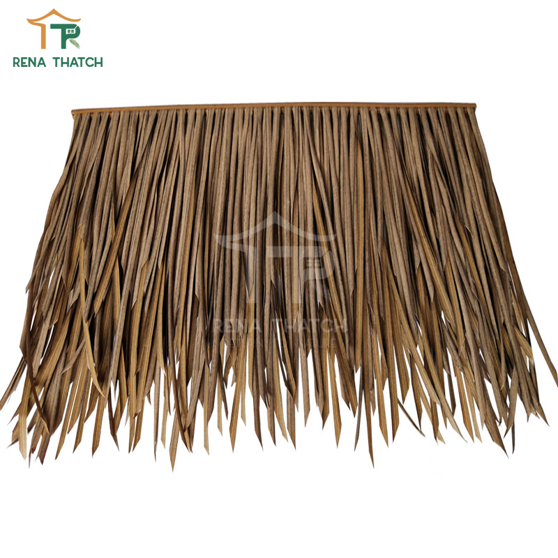 Long Lasting Recyclable Synthetic Artificial Thatch Roof Umbrellas Plastic Mexican Palapa Thatch