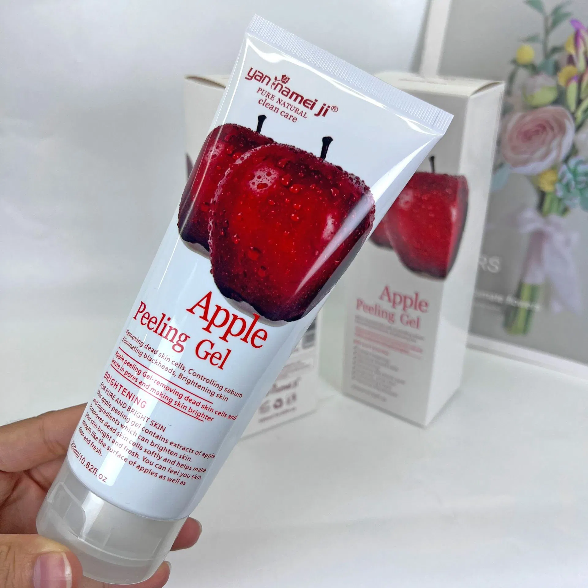 Private Label Moisturizing Lemon Exfoliating Aqua Peeling Gel Facial Scrub