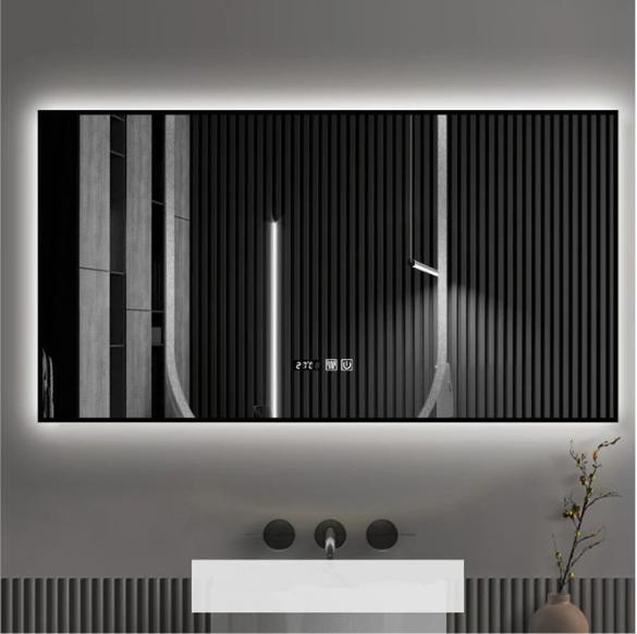 Wholesale Factory Custom Size Oval Round Salon Mirror Light Vanity Mirror Anti Fog Bathroom Furniture Rectangular Home Decoration LED Smart Mirrors