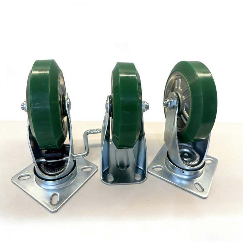 Three Modles of Heavy-Duty 6 Inch Sun Core PU Casters, Janpanese Style