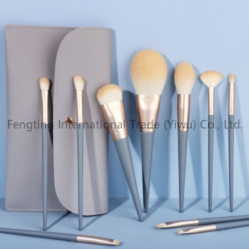 Wood Handle Synthetic Bristles Makeup Brush Private Label 300K OEM/ODM Private Label Dance Stage Performance Kids College Office Daily Makeup Brush Set