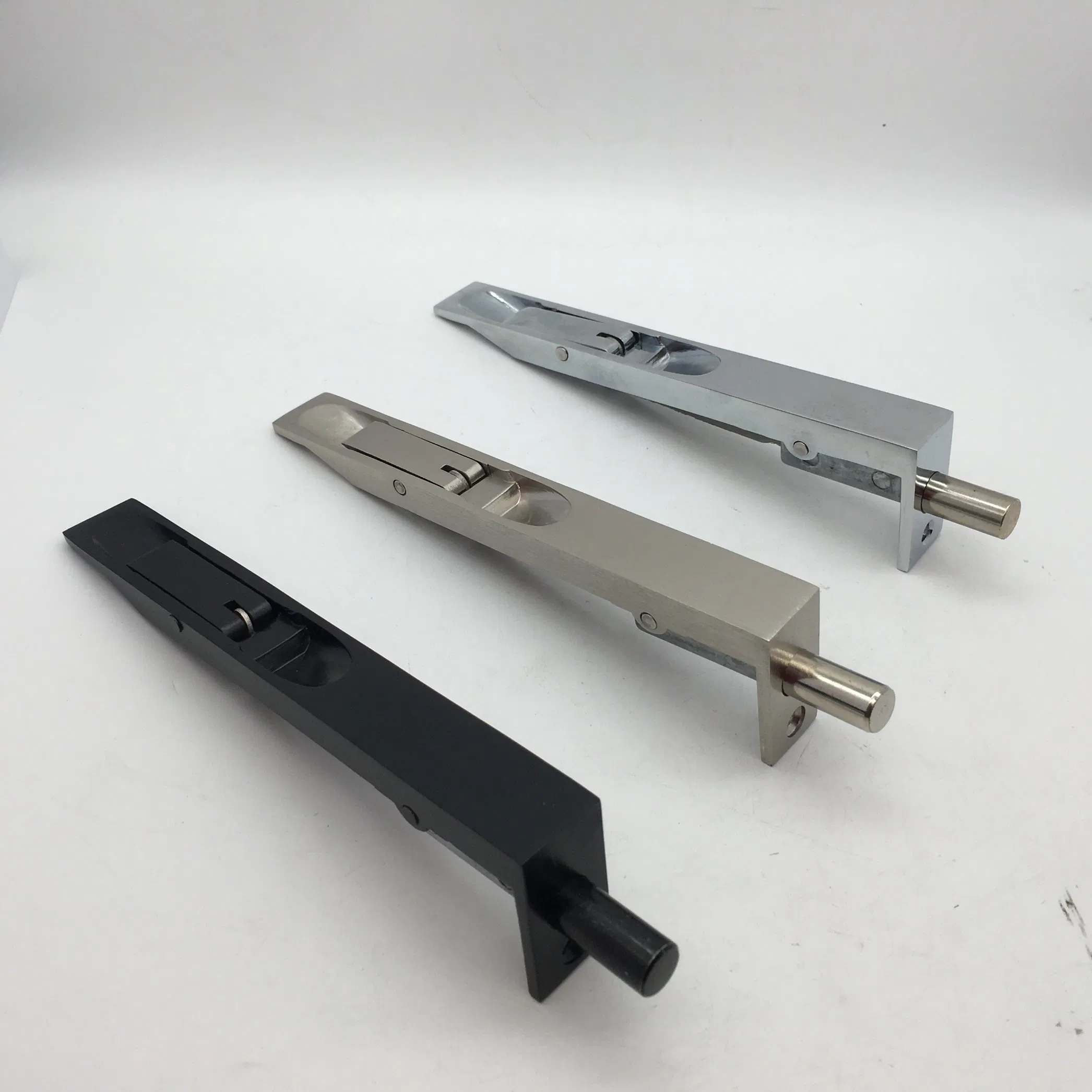 Zinc Alloy Door Bolt Security Door Guard Lever Action Flush Latch Slide Bolt Lock