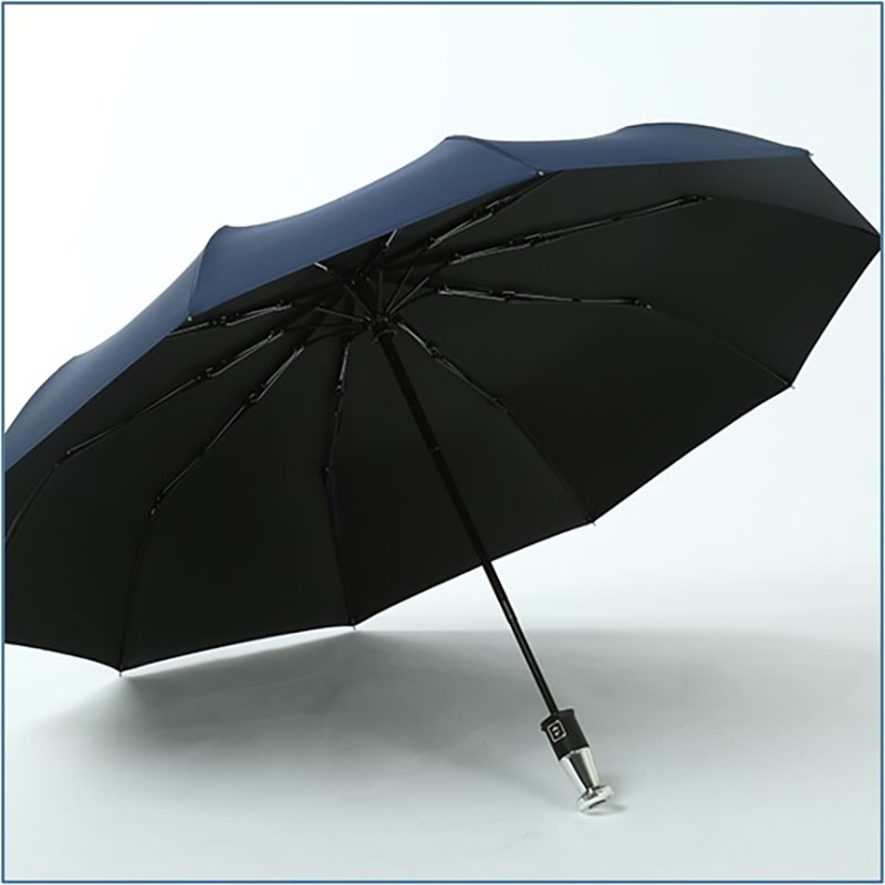 23 Inch 3 Folding Automatic Germany Style High Quality Umbrellas with Logo Prints Custom Made Luxury Branded Umbrella
