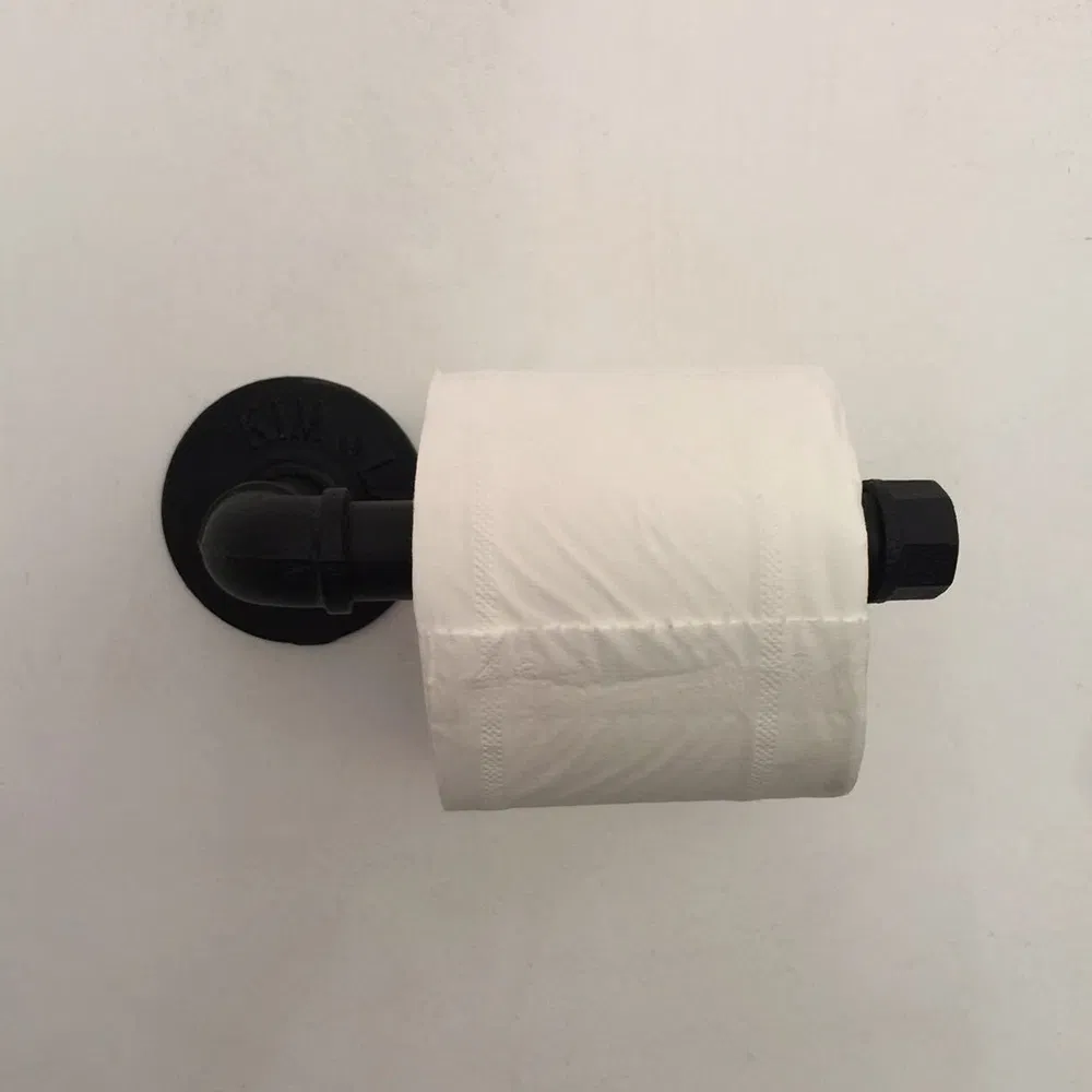 Настенный крючок для одежды в индустриальном стиле, черный