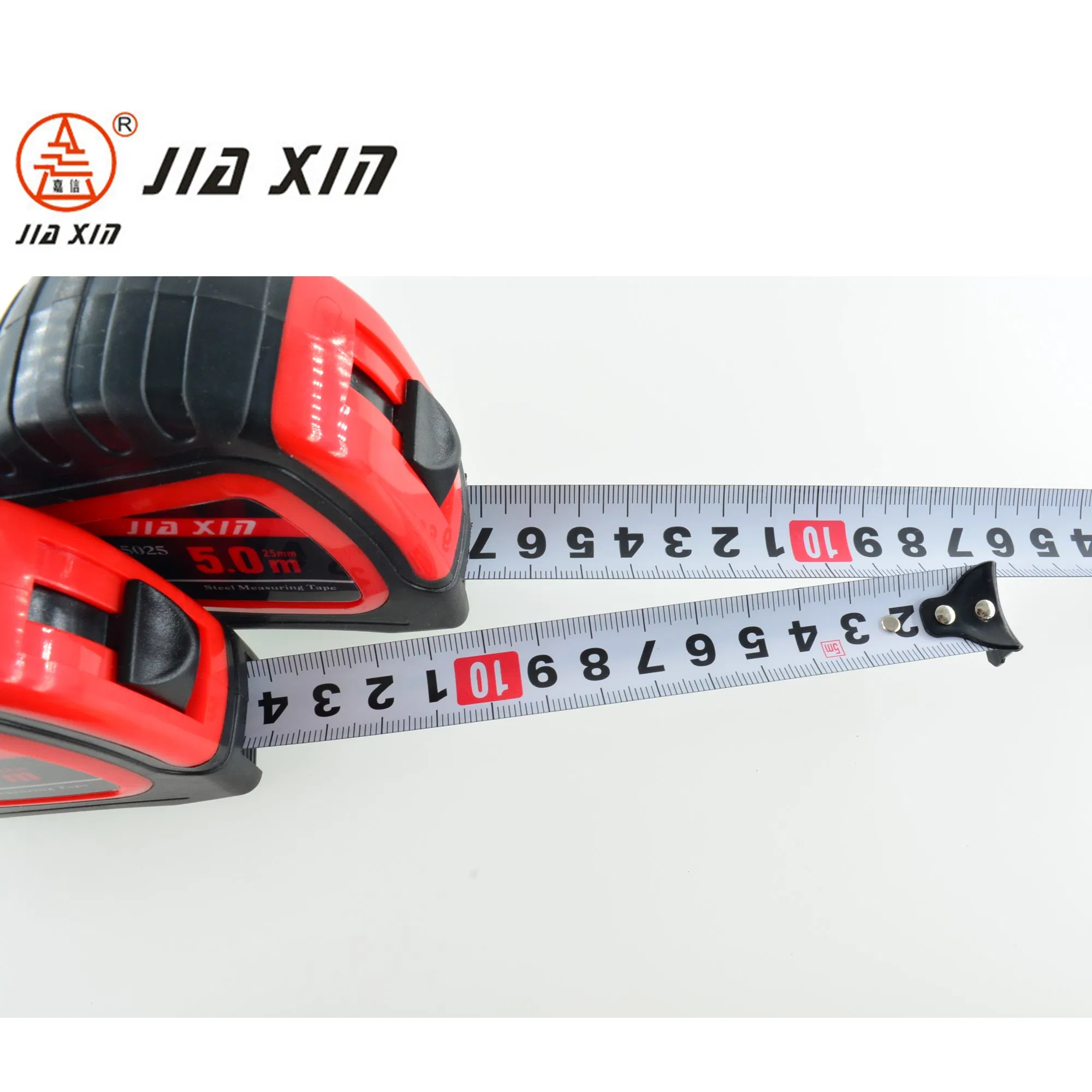 5m Steel Tape Measure with Nylon Coated Dual Blade and Magnetic Hook