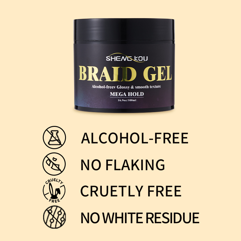 OEM/ODM Wholesale Loc N Twist Hair Styling Wax Castor Oil Braid Gel Extra Hold Private Label Braiding Gel