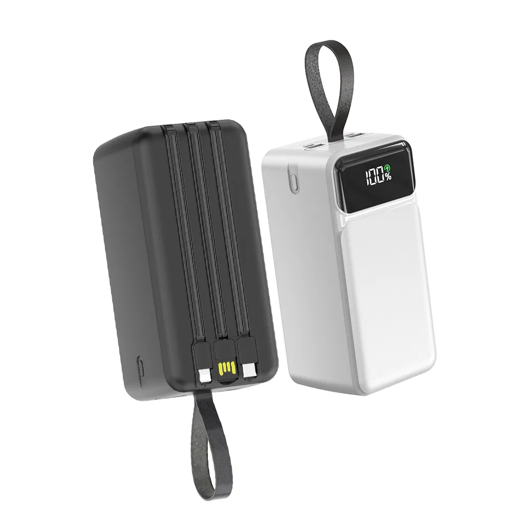 Aspor A319 Hot-Sell Power Bank 50000mAh Capacity with LED Light Mobile USB Charger Promotion in 2024 Power Bank Chinese Original Factory High-Quality