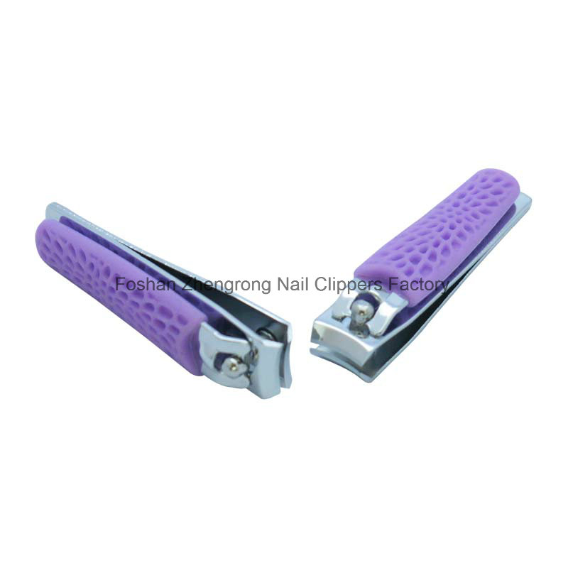 Middle Size Colorful Silicone Cover Finger Nail Clipper (608R-2)