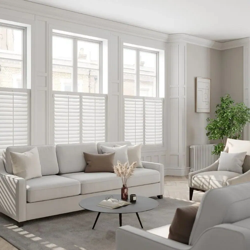 PVC Plantation External Window Folding Horizontal Shutters