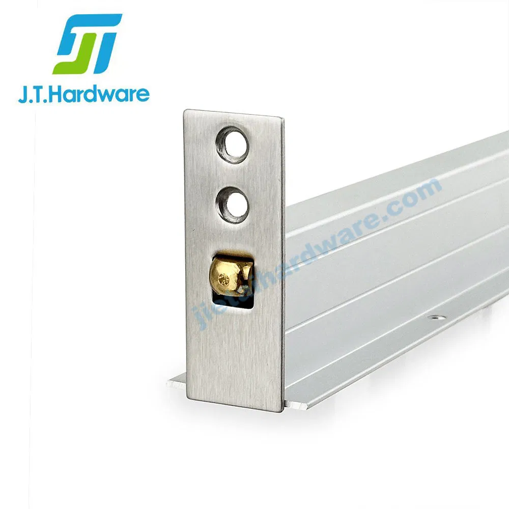 Jthardware Automatic Door Drop Down Seal Concealed Door Sweep Automatic Door Double Bottom Seal for Fire Door