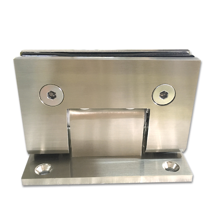 Brushed Nickel Wall Mount Full Back Plate Standard Hinge Wholesale Shower Room Accessory