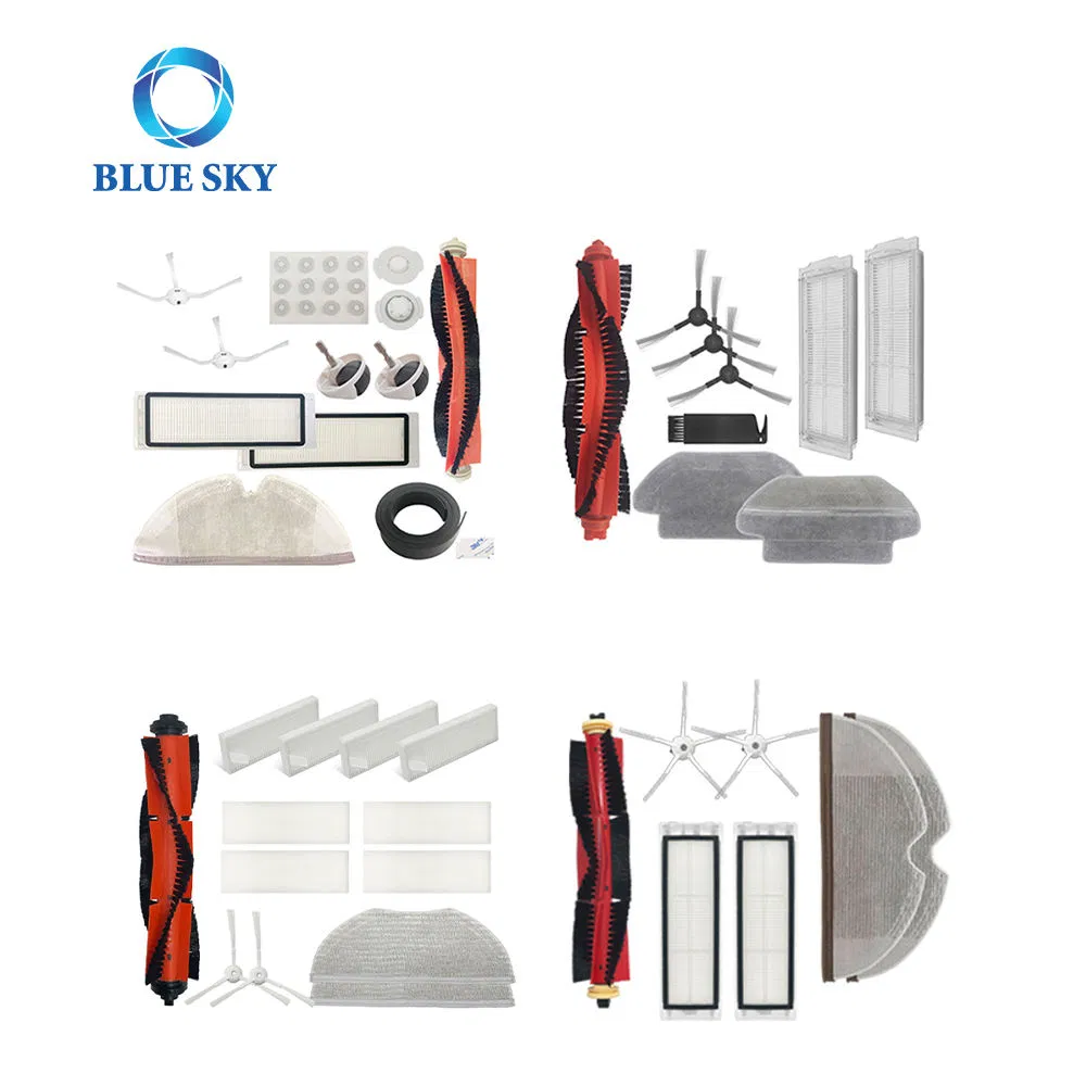 Brush Kit Roller Brush and Side Brush Fit for Philipss R6 Slim / Xu6500 Sweeping Robot Vacuum Cleaners