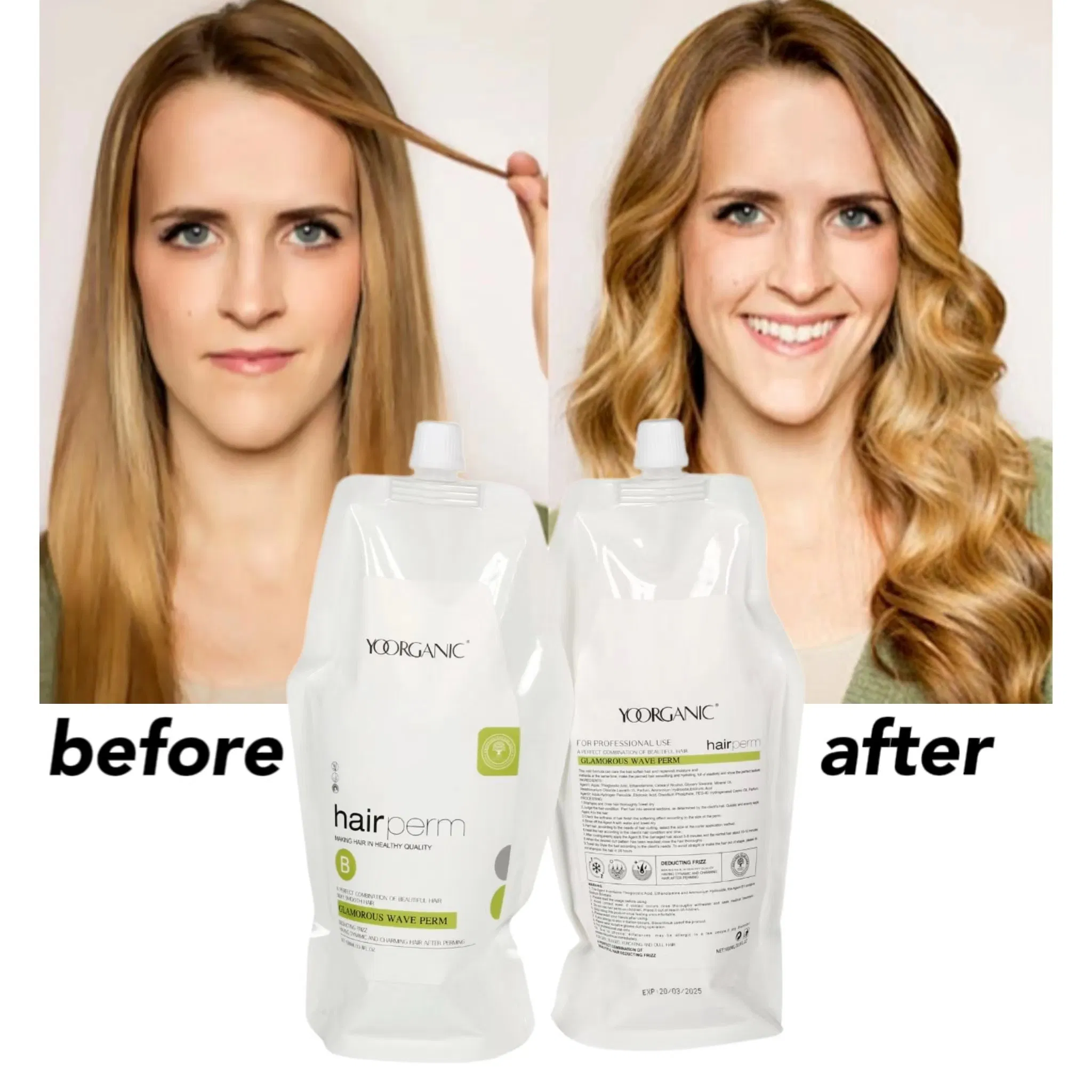 Top Quality Permanent Professiona Hair Straightening Cream Glamorous Ware Hair Perm Lotion