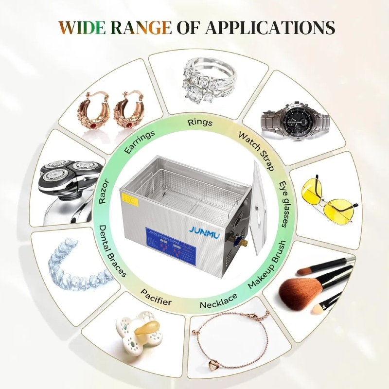 Industrial Washing Machine Electric Ultrasonic Cleaner for Eyeglasses Metal Small Parts Jewelry