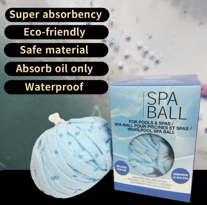 Blue Floating SPA Balls for Hotel Bathtub Oil Absorbing Water Purify