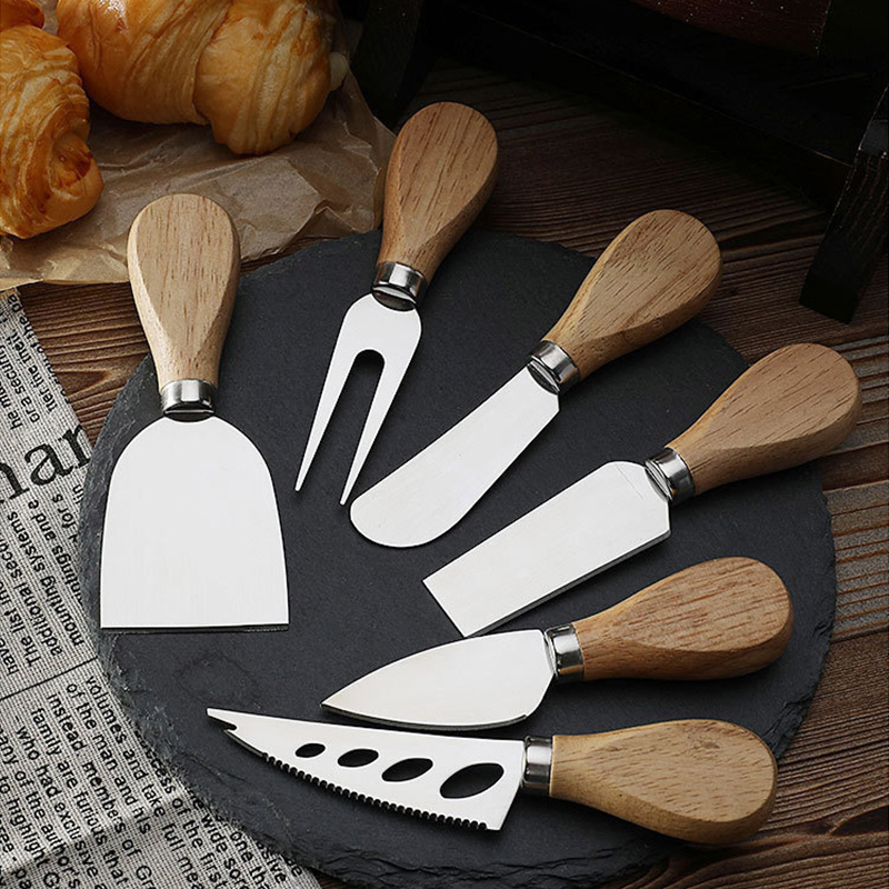 Premium Marble Handle Cheese Knife with Polished Steel Blade