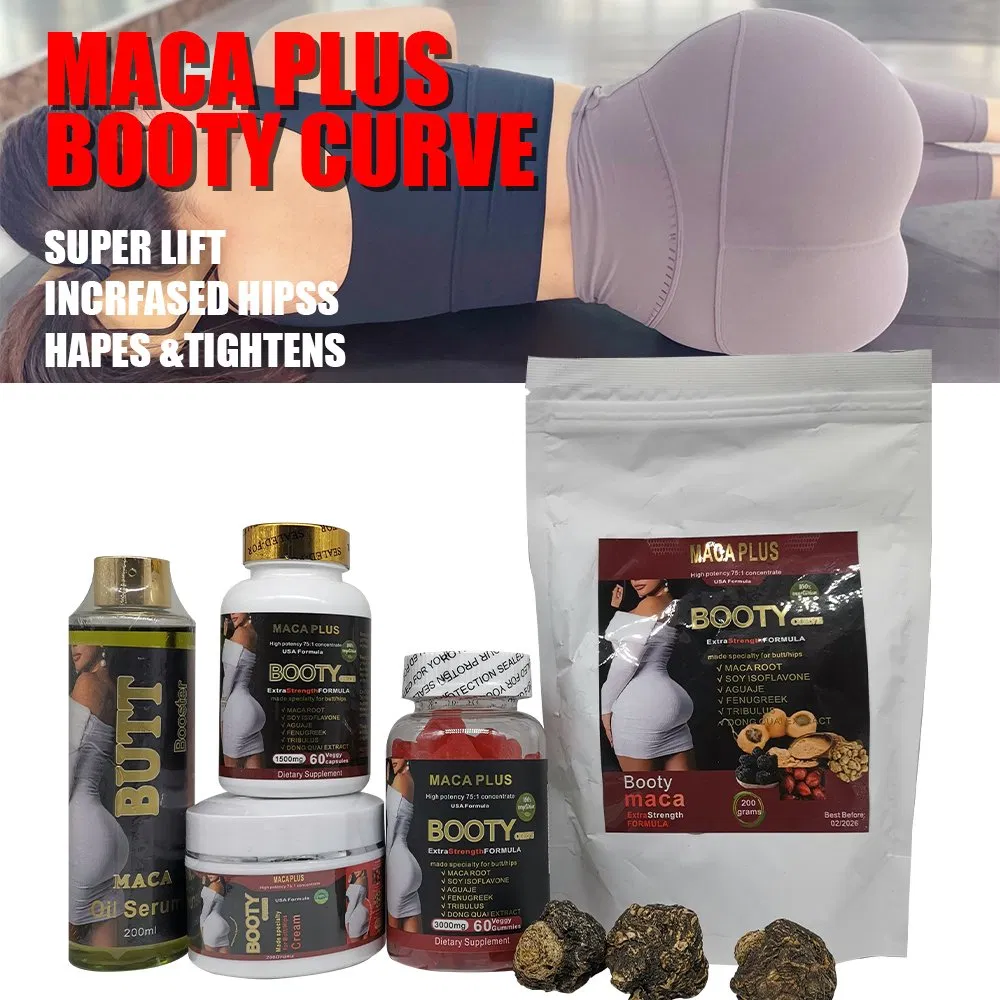 High Quality Booty Maca Hip Gummies Butt Increase Set Butt Enlargement Cream