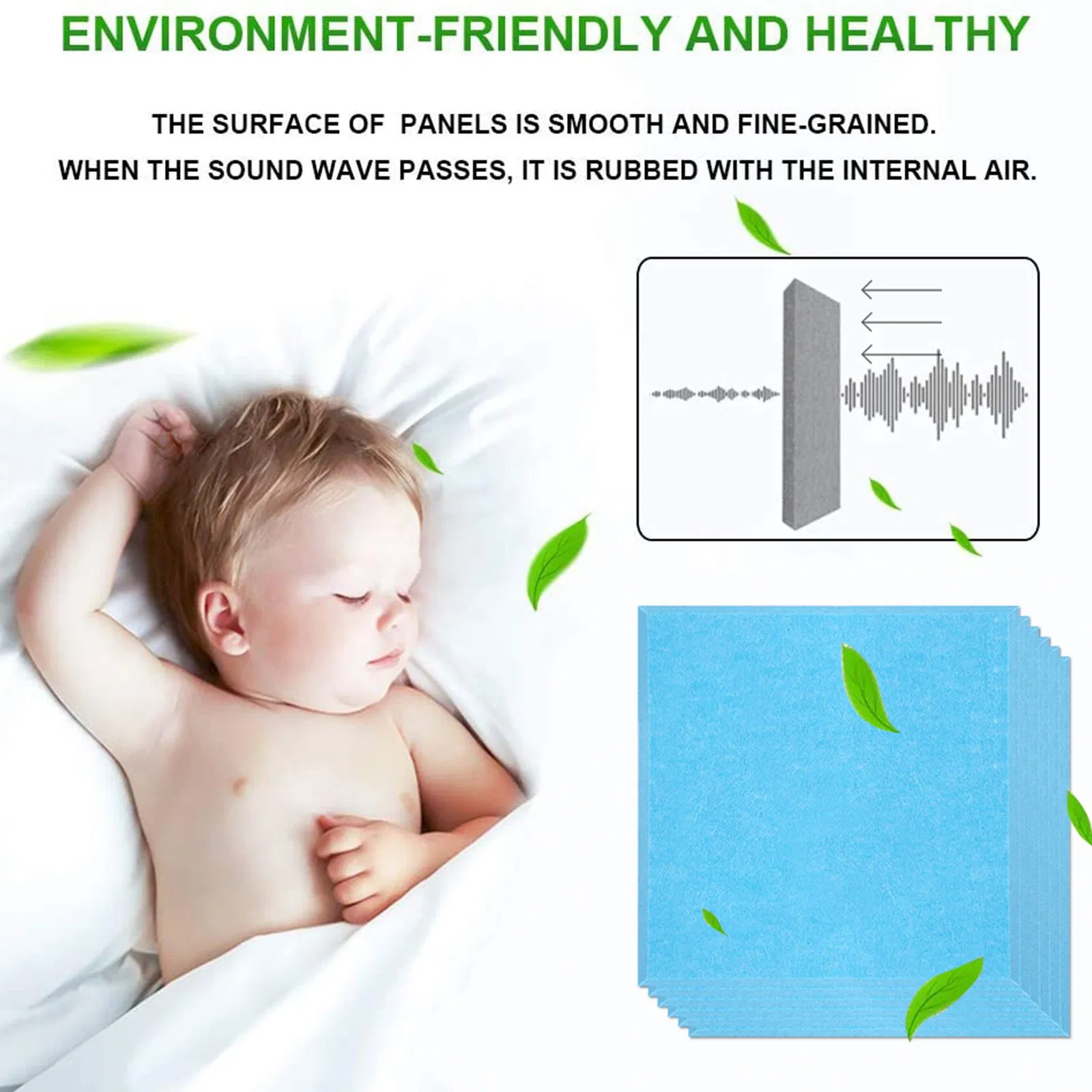 Eco-Friendly High Density Acoustic Wall Panels for Sound Absorption