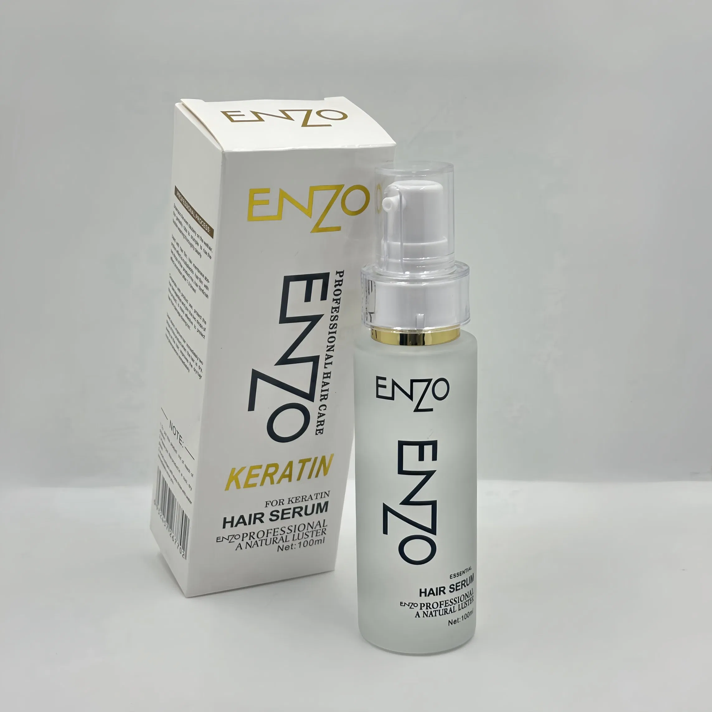Enzo Professional Keratin Repair Serum Organic Vegan Smoothing Oil Chemically Damaged Hair Anti-Frizz Anti Dandruff Sealer Technology