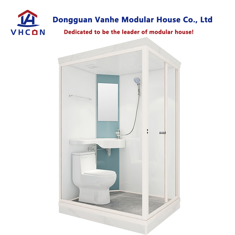 Showers Complete Prefabricated Unit Integrated Design Fabricated Freestanding Fancy European Modular Prefab Bathroom Pod with Toilet