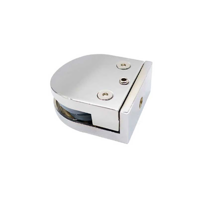 High Quality Zinc Alloy 8-12 mm Adjustable D Shape Stainless Steel Glass Clip