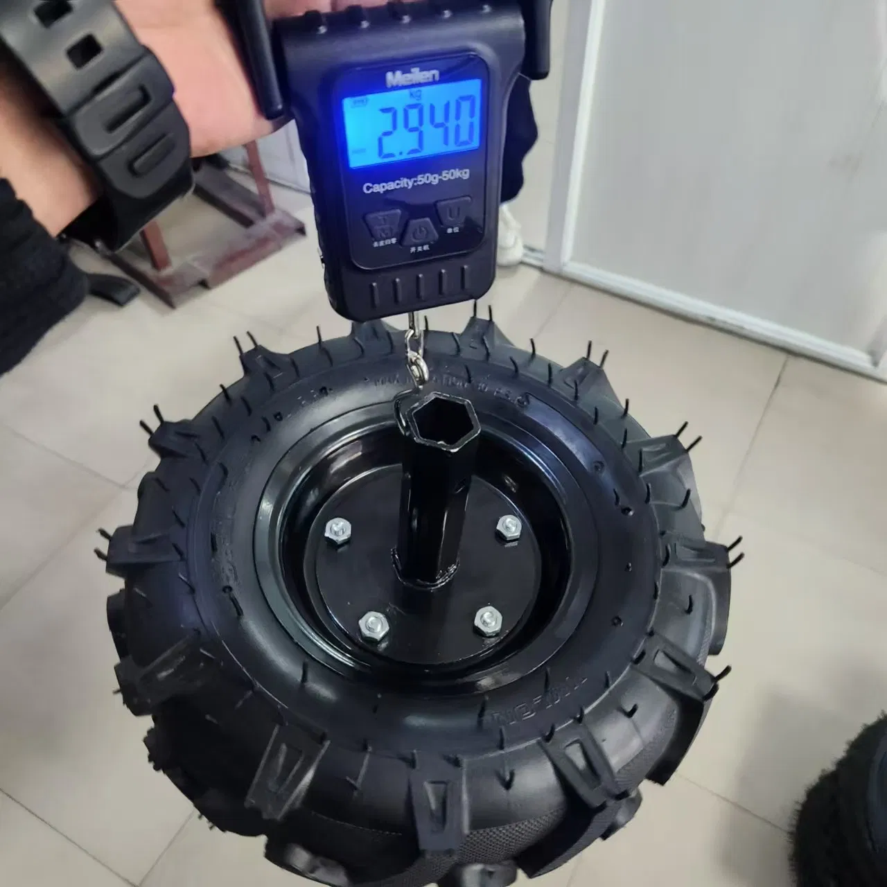 3.50-6 Lug Tread Rubber Tire and Wheel
