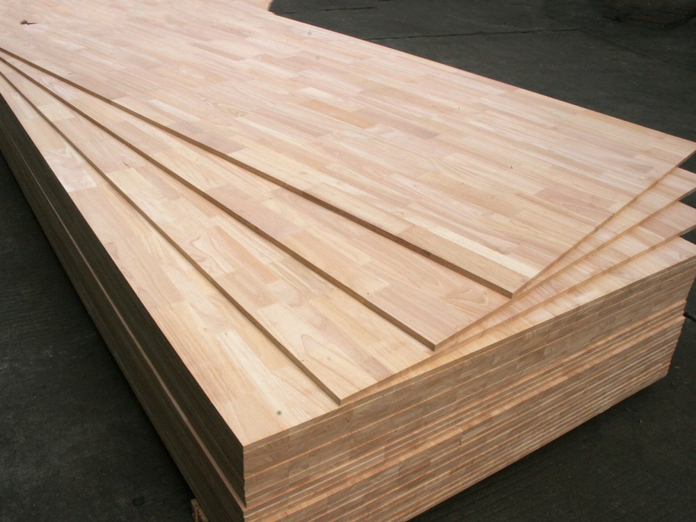 AA Grade Ab Grade 18mmx1220mmx2440mm 18mm4X8 Rubber Wood Finger Joint Board From Shandong Good Wood